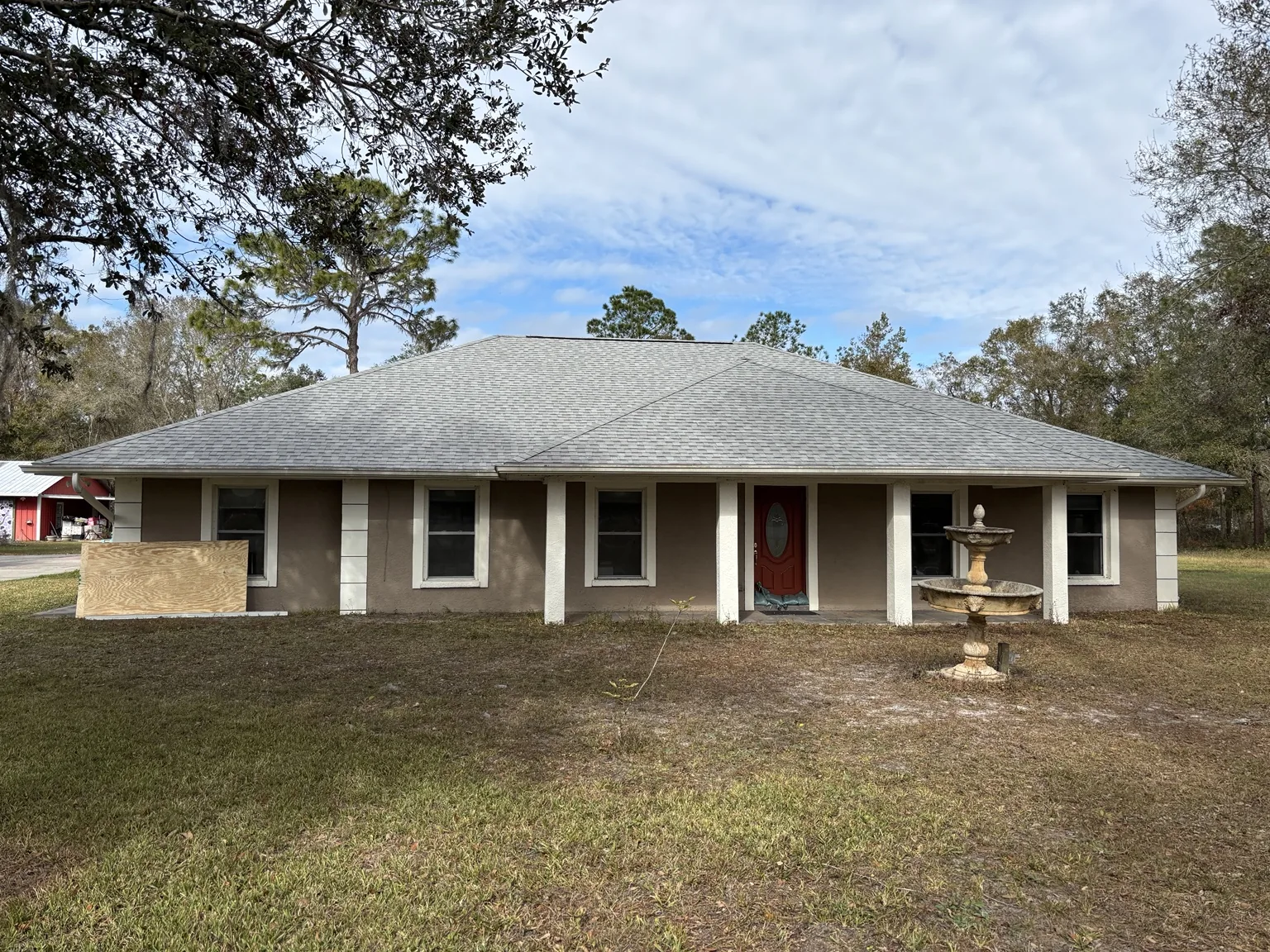 Completed residential shingle roof
